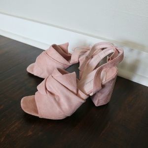 Pink Chunky Heels